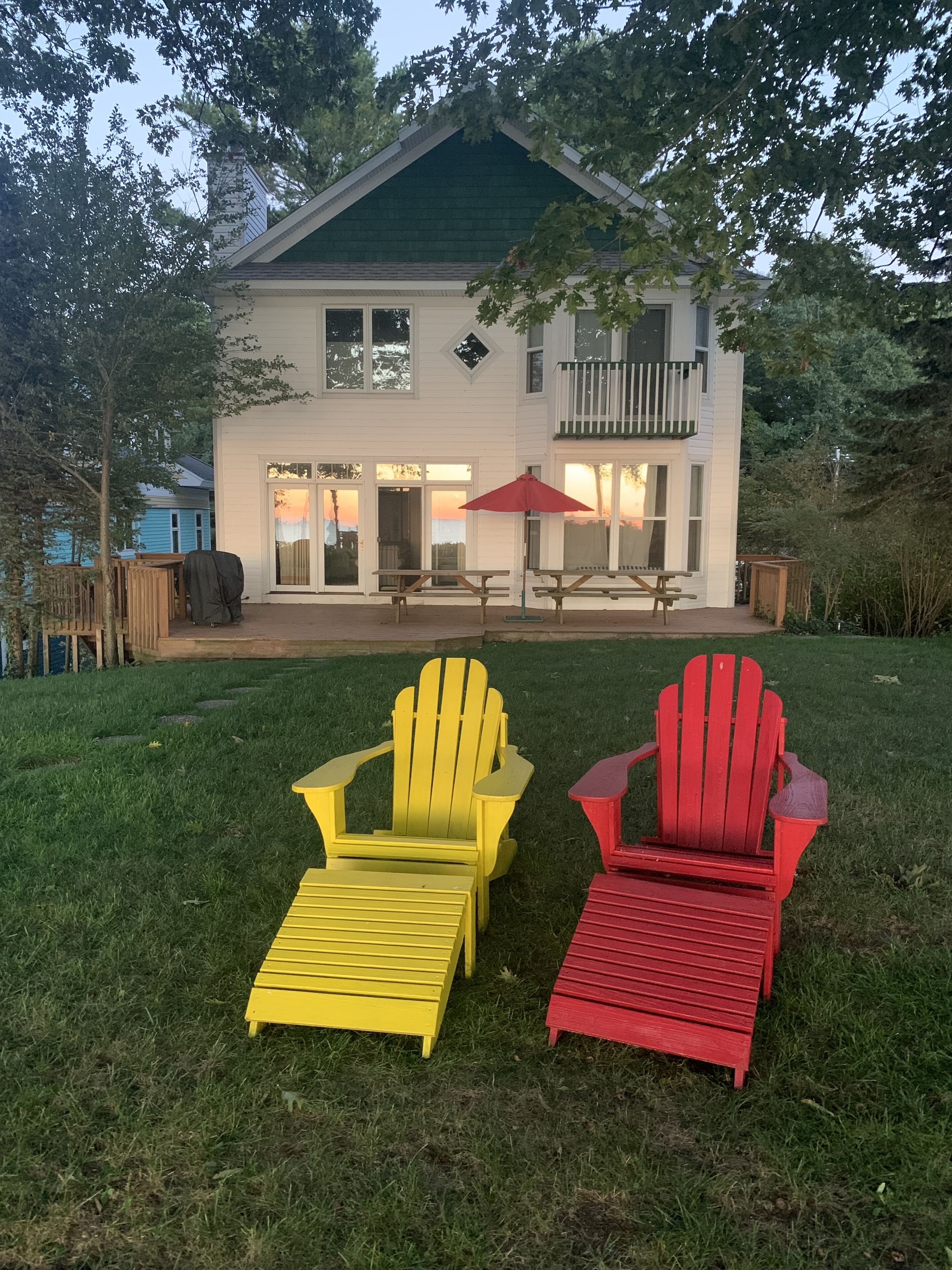4 Bedroom, 3.5 Bathroom Lake House with a Private Lake Michigan Beach, Sleeps 8.