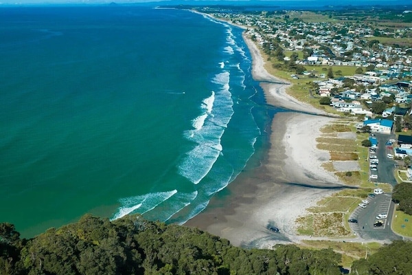 Aerial view of Waihi Beach