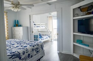 4 bedrooms, iron/ironing board, travel crib, WiFi