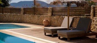 Our villa offers a magical view to the deep blue waters of Saronic Gulf.