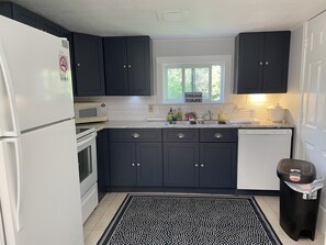 Fridge, microwave, oven, stovetop - 2023 Updated Cottage in Pt. Judith w/Outdoor Shower (Narragansett)