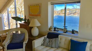 Smart-TV, Kamin, DVD-Player, BĂŒcher