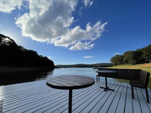Outdoor dining - Farm located in the waters of the Ibiúna-Sp dam (Ibiúna)