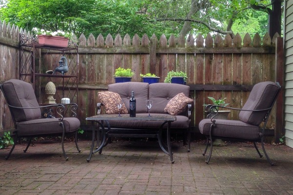 Hidden patio.