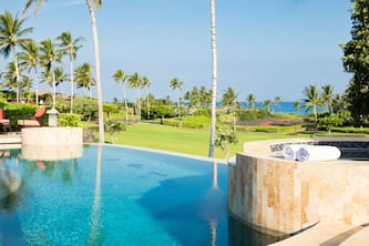 Spacious Ocean View Home.  Steps From White Sand Beach.  Private pool & spa.