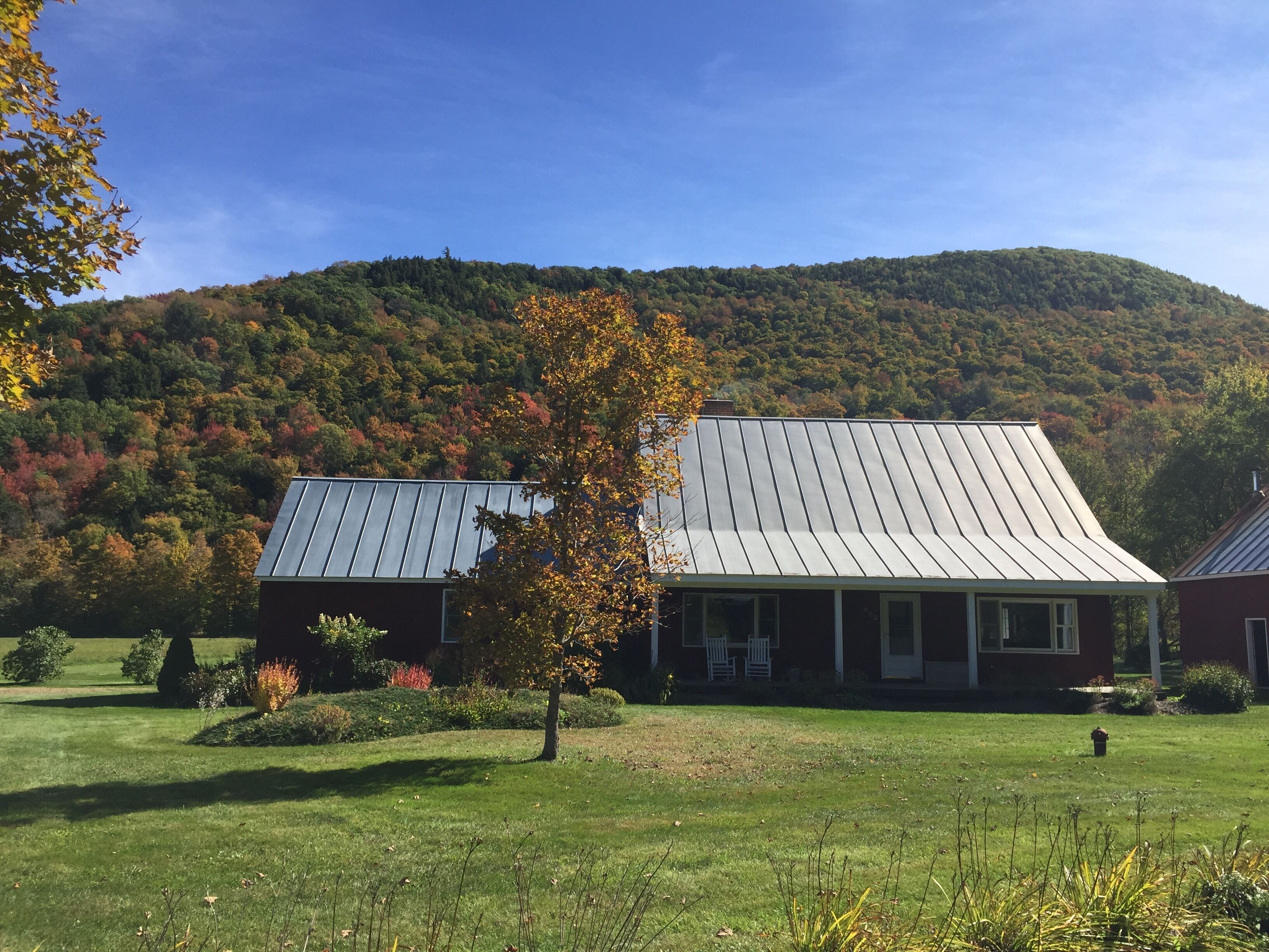 Early Fall view of the Farmhouse