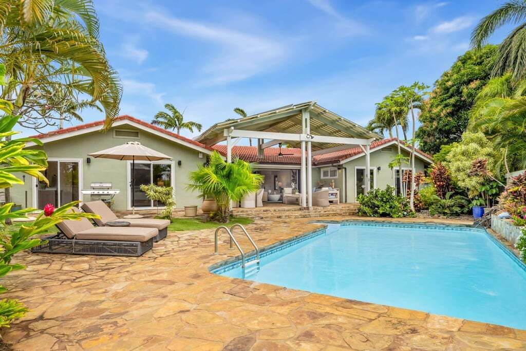A heated pool