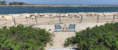 På stranden, liggestole