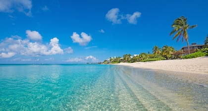 7 Mile Luxury Beach Club. Ocean views from Roof Terrace and Pool Pavilion.