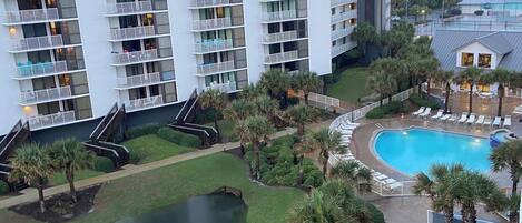 Piscine extérieure, piscine chauffée