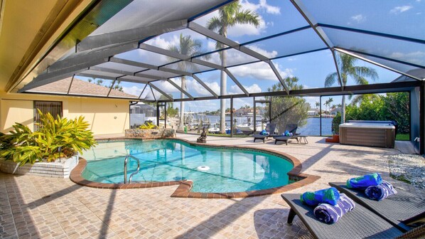 A heated pool