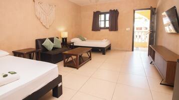 Exclusive-suite - 2 queensize-senge | Mørklægningsgardiner, lydisolering, gratis Wi-Fi, sengetøj