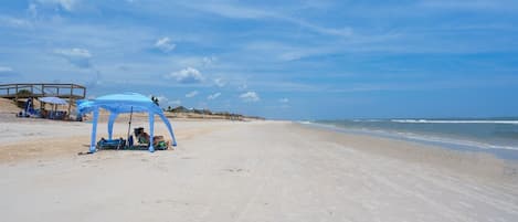 On the beach