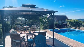 Outdoor pool - Beautiful view,18 acres,pool, game room,Axis deer, 3 mile’s to the  river trail! (Kerrville)