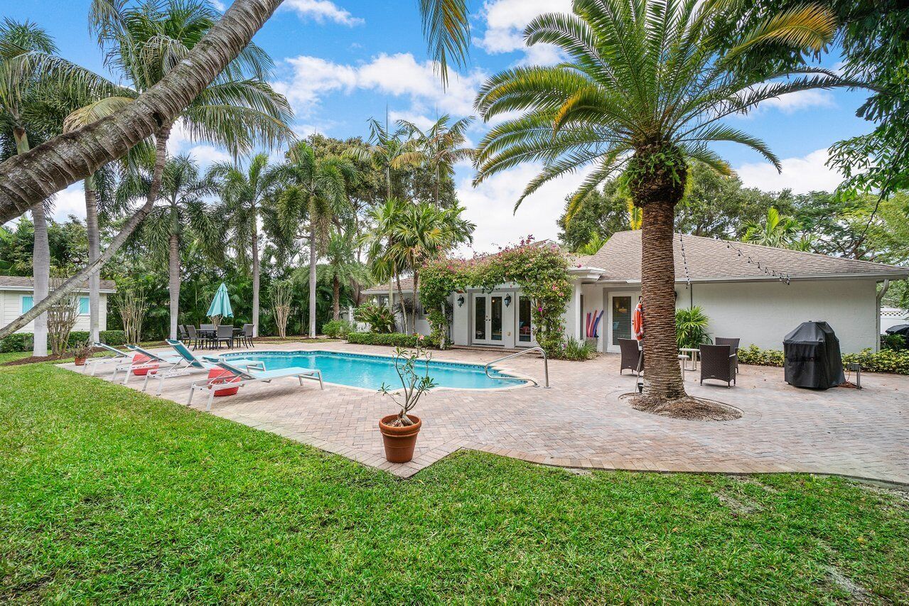 Private Tropical Paradise in Delray Beach,  Coastal Designer home , Pool