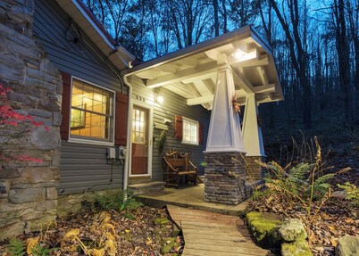 Craftsman Cottage Overlooking Trout Stream;  Hidden Valley/ Seven Springs