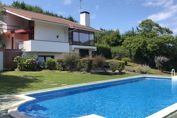 Frontal view of the house