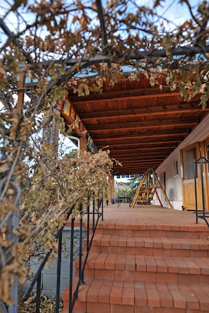 Exterior detail. Large Picture Windows for Viewing Mountains and wildlife