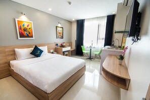 Basic-Apartment, 1 Queen-Bett, Meerblick, Turm