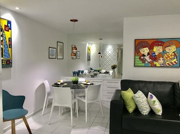 sala de estar e jantar