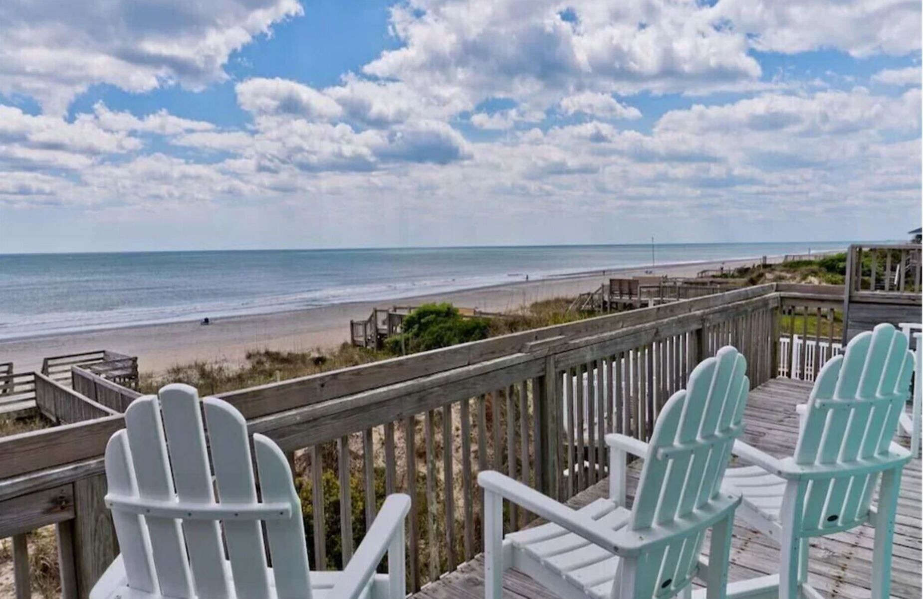 OCEANFRONT HALF DUPLEX SLEEPS 9 w 4 BDRMS, 3 ARE OCEANVIEW! BEST PART OF E ISLE 
