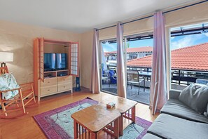 Smart TV, DVD player, books