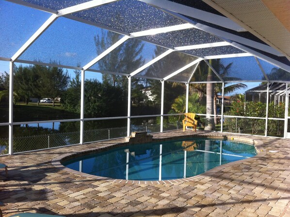 A heated pool