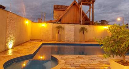 Rustic retreat in Brotas, SP + Private Pool + Air Conditioning