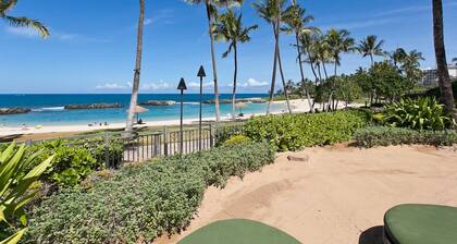 Luxury Poolside Oceanview Ko Olina Beach Villa, 2BR/2BA + Free Parking, OT512 Private Lanai, Steps to Lagoon & Disney Aulani