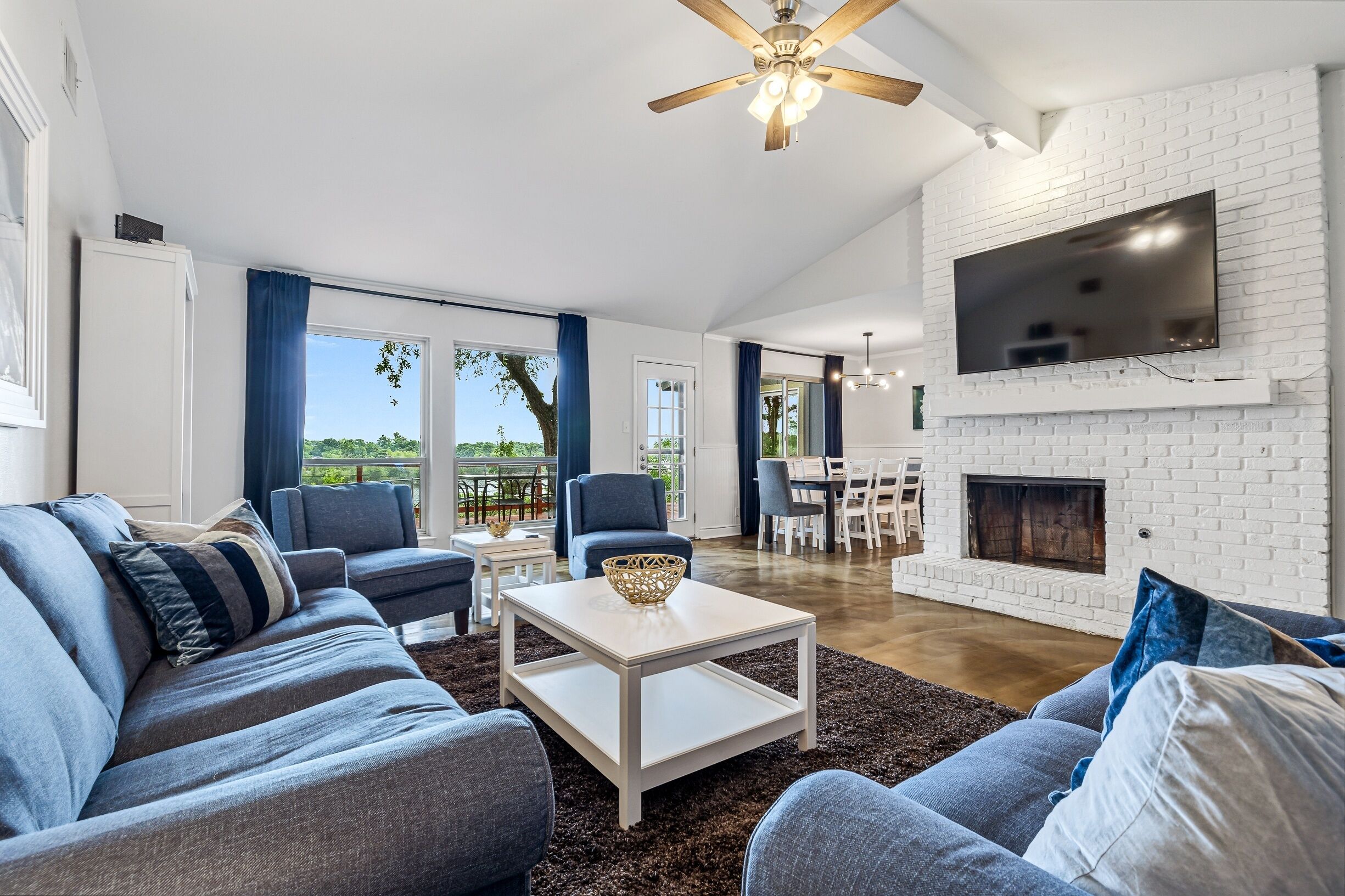 TV, DVD player, books