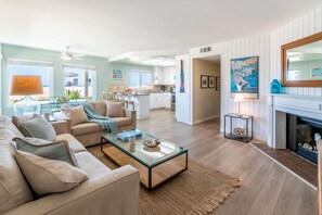 TV, DVD player, books, printers