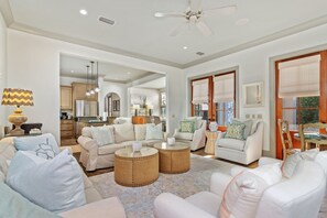 Smart TV, DVD player - ** Beautiful Home in Rosemary Beach - Pet Friendly ** Optional Carriage House ** (Panama City Beach)