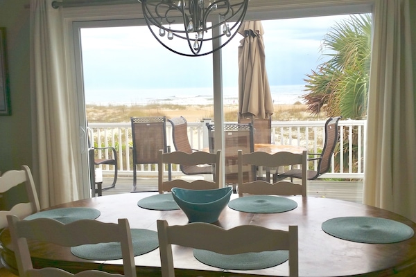 View from kitchen and dining