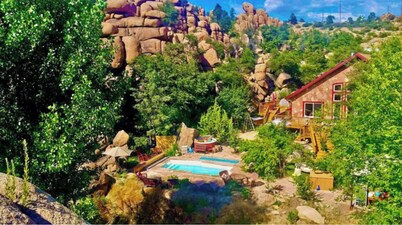 Heaven on Earth Retreat's Wildly Spectacular Cave Castle in the Granite Dells