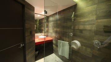 Ducha, cabezal de ducha tipo lluvia, artículos de tocador gratuitos