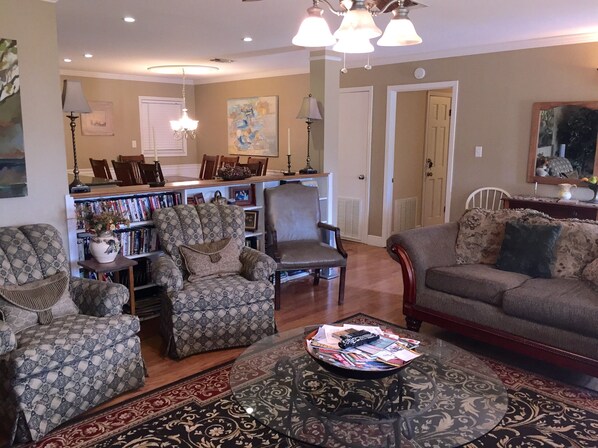 TV, video games, DVD player, table football