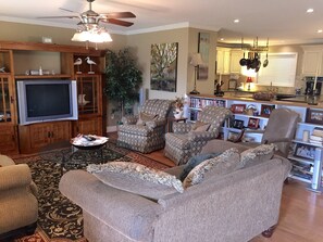 TV, video games, DVD player, table football