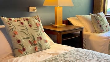 1 habitación, escritorio, tabla de planchar con plancha y cuna de viaje