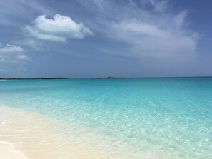 En la playa
