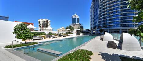 Indoor pool, outdoor pool