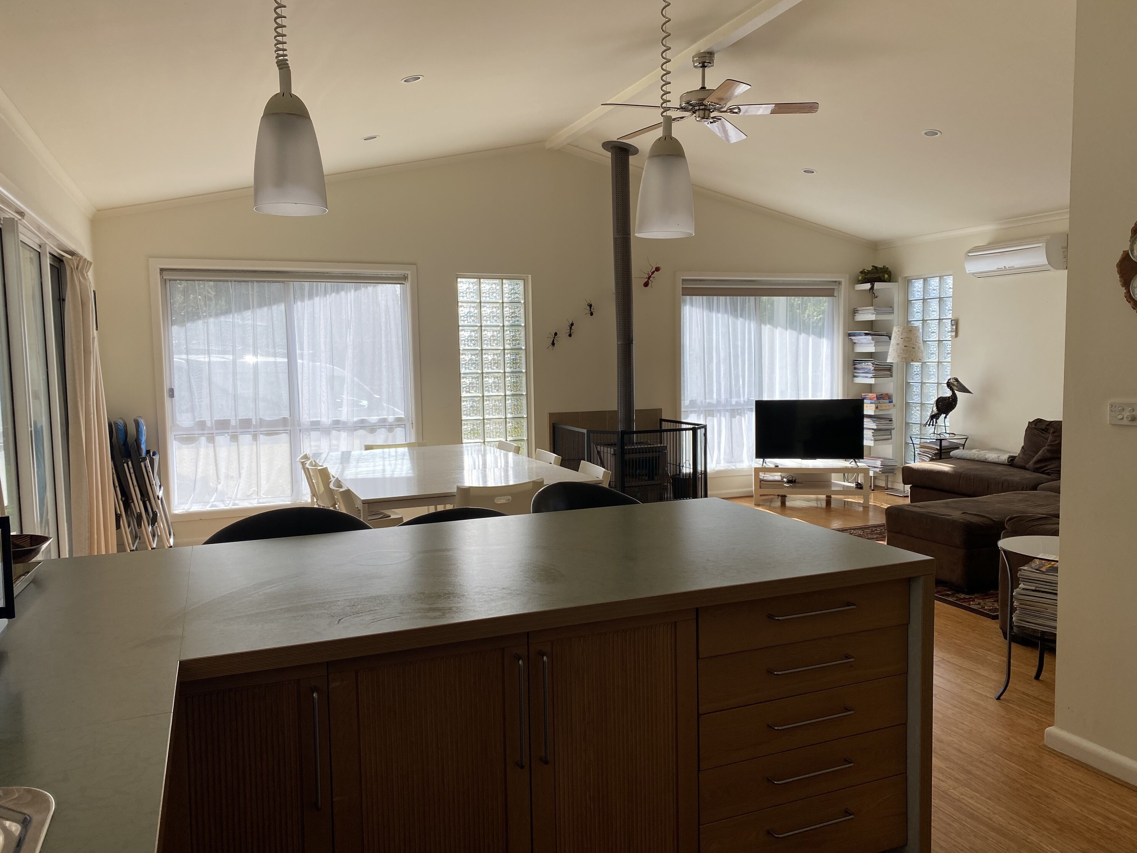 Kitchen looking towards living room