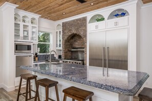 Fridge, microwave, oven, stovetop - Private Pool - Custom Home -45 Sec Walk To The Beach! (Destin)