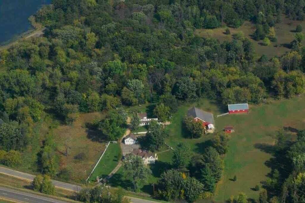 Aerial view of Hope Glen property