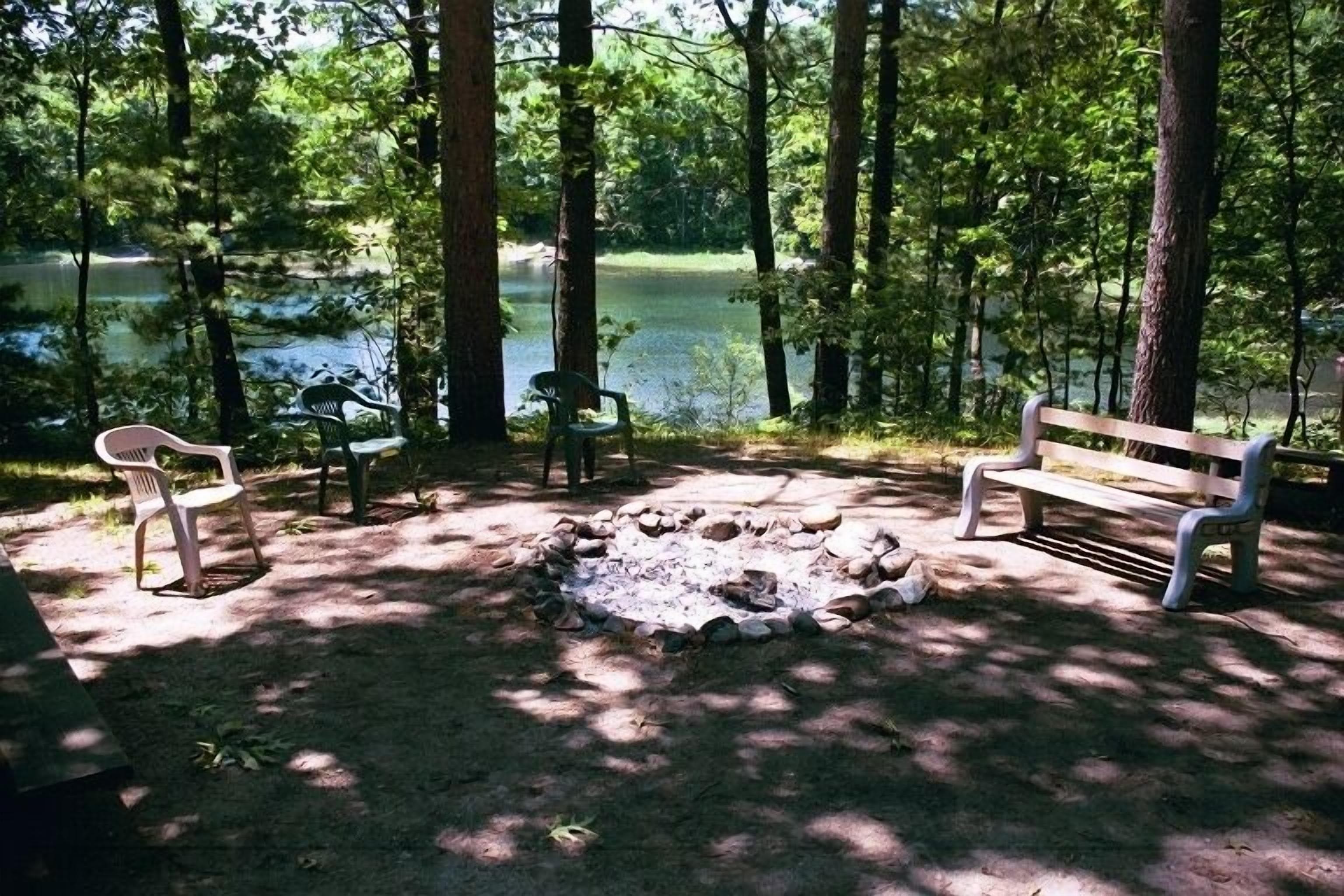 Bonfire pit.