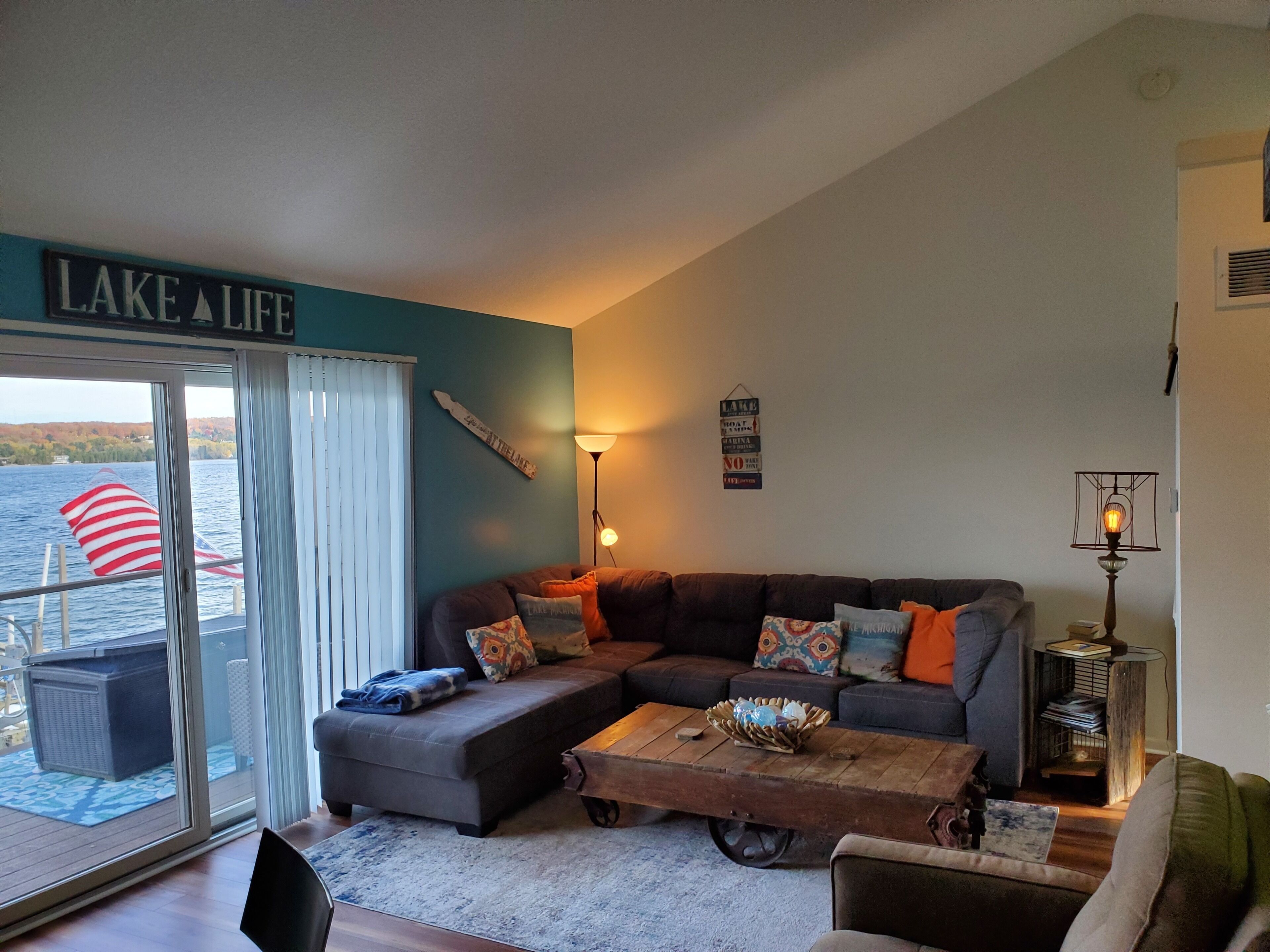 Beautiful Lake Life Condo on Lake Charlevoix with optional boat slip.