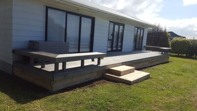 Relax while taking in the expansive sea views