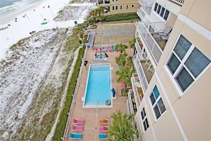 Outdoor pool, a heated pool - BEAUTIFUL GULF FRONT w Huge Balcony & Amazing View 6th Floor Unit 605 at The Inn (Destin)
