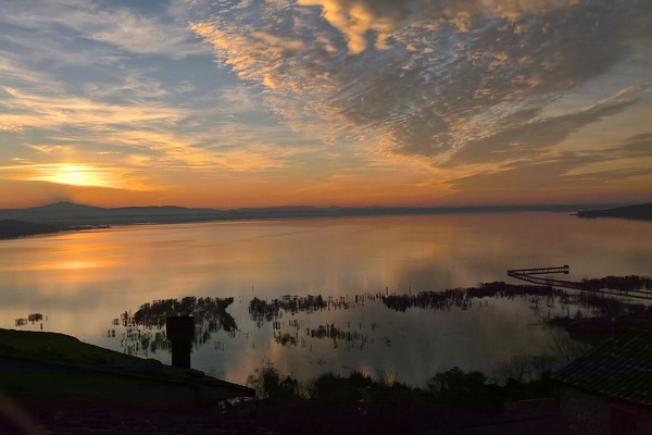 Sunset from master bedroom balcony