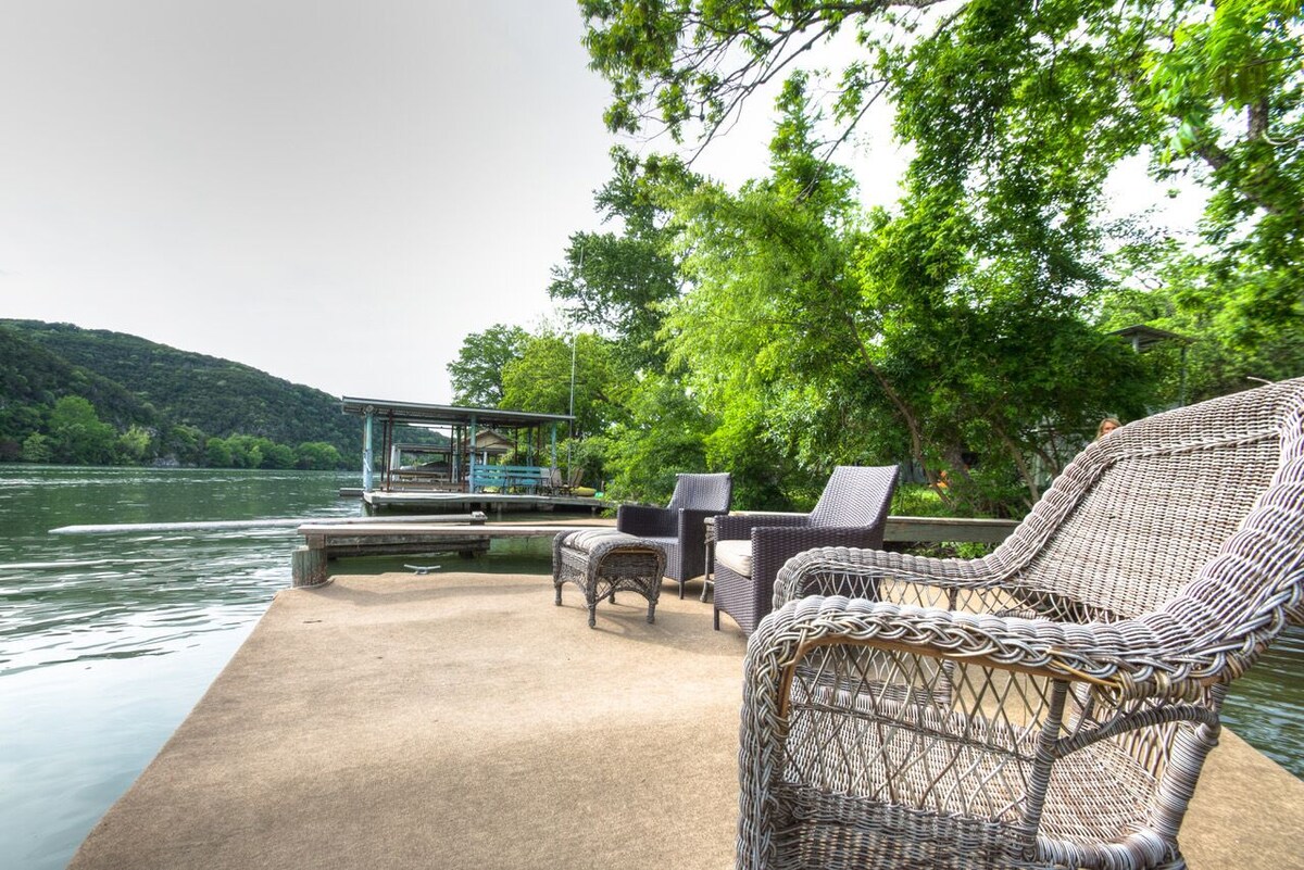 Photo 17 of Family Staycation Paradise -Lake Austin Waterfront:Volleyball, Kayaks, Hiking