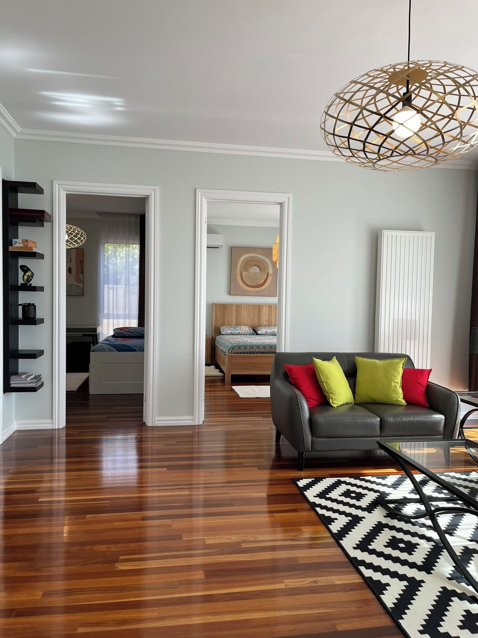 Smart TV, DVD player, books